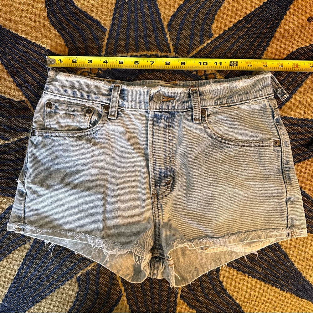 Levi's Thrashed Denim Shorts